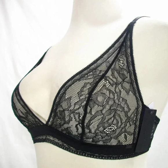 XS X-SMALL Calvin Klein QF1944 CK Black Obsess Unlined Triangle Wire Free Black - Picture 7 of 11